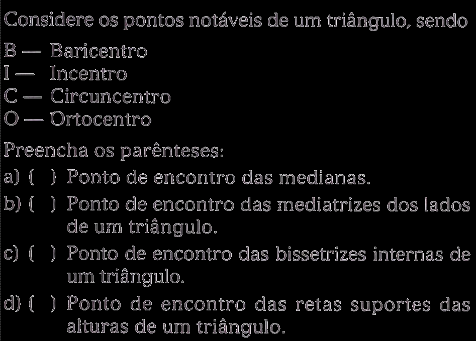 da 5- Triângulo retângulo: Na quarta aula, vimos que a medida de um ângulo inscrito numa circunferência SEMPRE é a metade do seu arco correspondente.