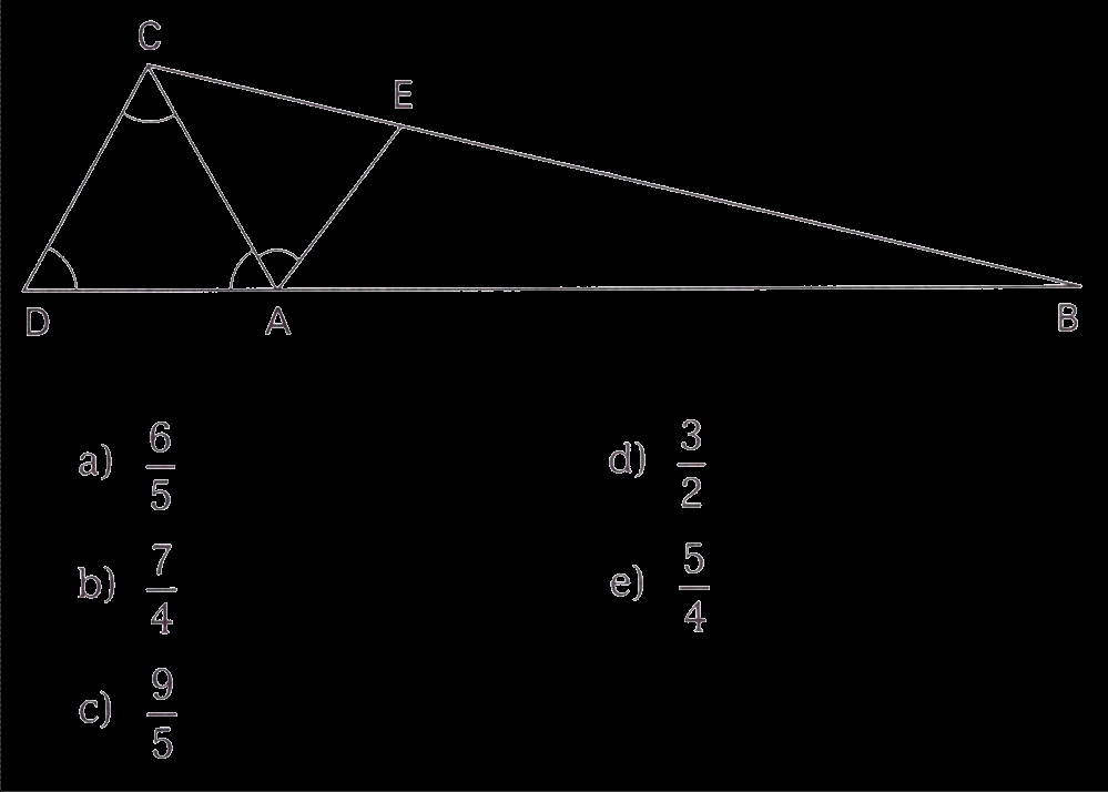 8ª Aula Triângulos Semelhantes (continuação) EXERCÍCIOS DE AULA: EXERCÍCIOS EM CASA: 1) 1- (FUVEST) Dados: MBC = BAC AB = 3 BC = 2 AC = 4 Então MC = a) 3,5 b) 2 c) 1,5 d) 1 e) 0,5 2-