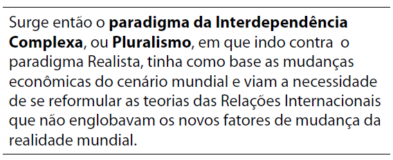 Abordagens Pluralismo Guerra Fria Sistema