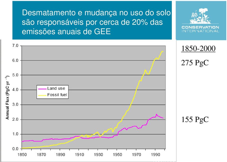 20% das emissões anuais de GEE