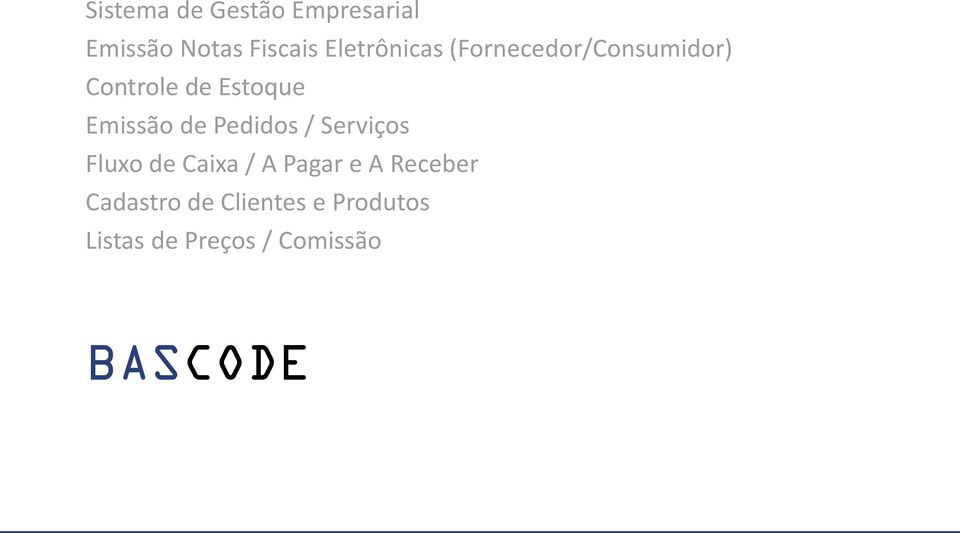 Emissão de Pedidos / Serviços Fluxo de Caixa / A Pagar e A