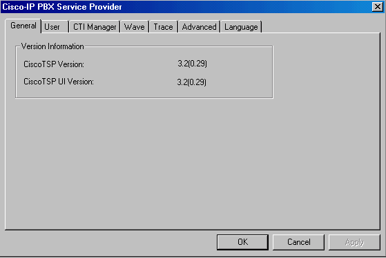 3. Na aba do usuário há um campo de nome de usuário. Este campo precisa de ser o ID e senha de usuário específico do CallManager da Cisco.