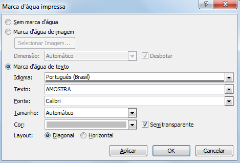 Menu Layout da página Margens: As margens da página são o espaço em branco entre a área imprimível e as bordas da página Orientação: As páginas do documento podem ter dois tipos de orientação: