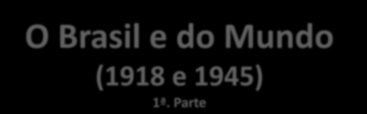 O Brasil e do Mundo Professor Ulisses Mauro Lima