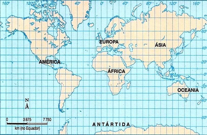 PLANISFÉRIO DE MERCATOR Fonte: Adap.: CHARLIER, Jacques.