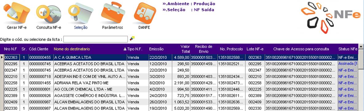 Os campos já trazem a resposta, e a nota foi emitida com sucesso. E se o resultado for ASSINADA FALHA?