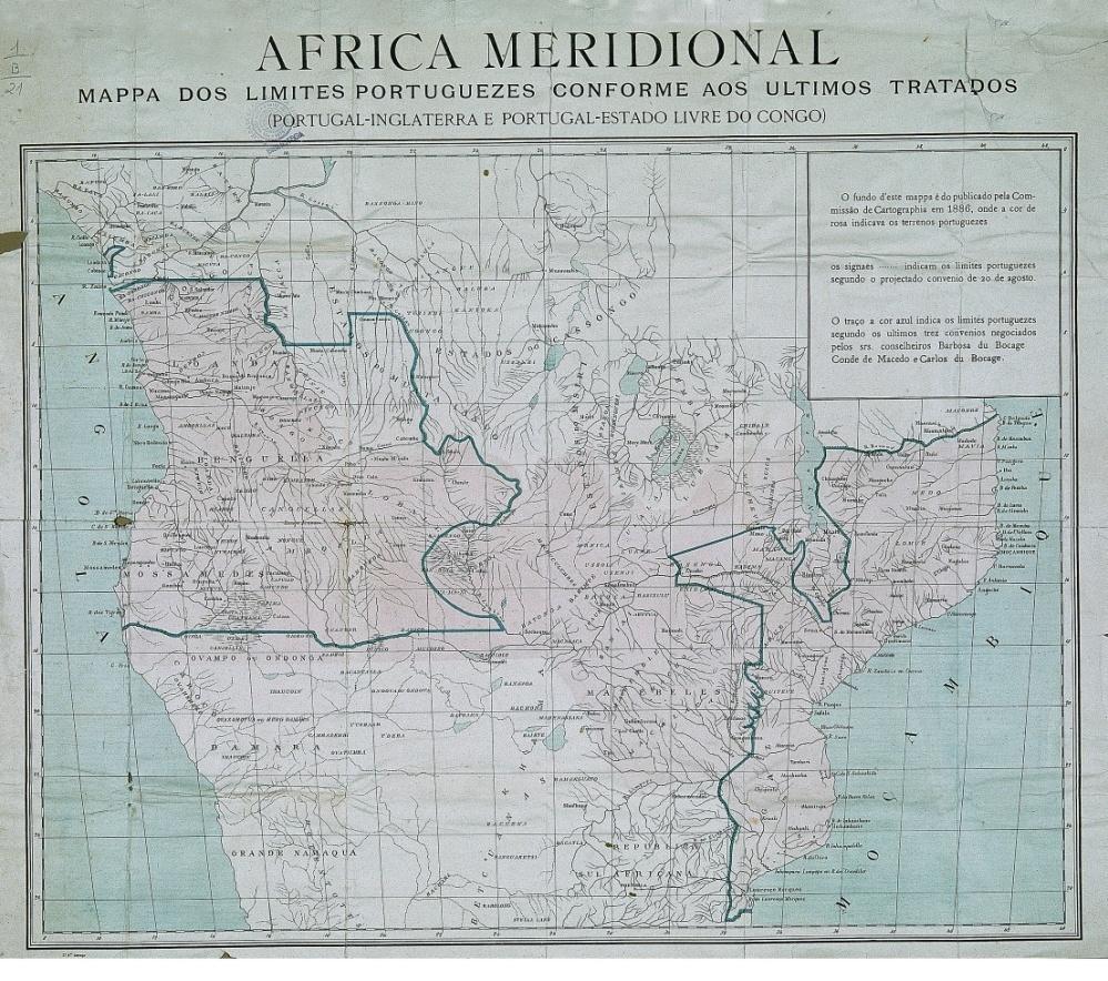 Mapa Cor-de-rosa Pensou-se que um desses pontos de apoio fosse a Alemanha, visto também ter disputas coloniais com a Inglaterra.