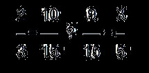 frações. Na seqüência, divide-se o denominador comum pelo denominador de cada fração e multiplica-se o resultado obtido pelo respectivo numerador. Exemplo: Vamos comparar as frações 2/3 e 3/5.
