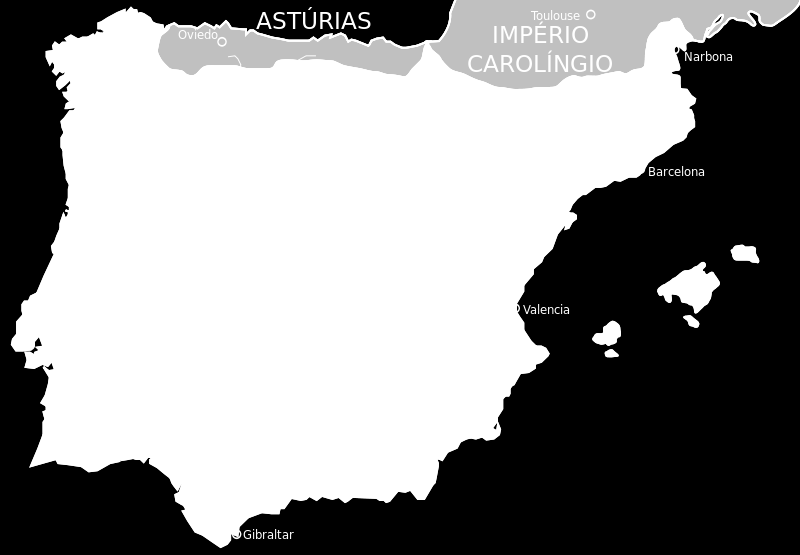 EXPANSÃO DO IMPÉRIO ISLÂMICO Al-Andalus: foi o nome dado à península Ibérica pelos seus conquistadores islâmicos do século VIII,