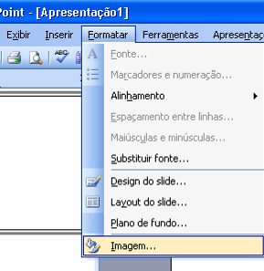 No PowerPoint 2007: Clique com o botão direito do mouse na imagem; escolha a opção Tamanho e Posição; e o item Texto Alt.