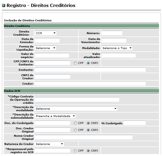 2.2.15 CCR - Cédula de Crédito Rural A Cédula de Crédito Rural é promessa de pagamento em dinheiro, com ou sem garantia real cedularmente constituída através de Penhor (Cédula Rural Pignoratícia),