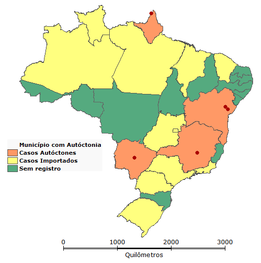 Chikungunya: situação epidemiológica 330 371 Oiapoque (AP) Feira de Santana (BA) Oiapoque Riachão do Jacuípe 82 2 Riachão do Jacuípe