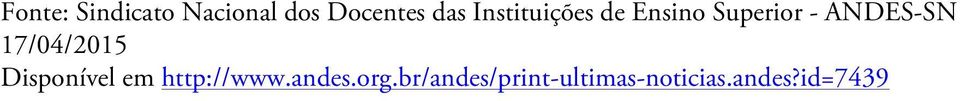 17/04/2015 Disponível em http://www.andes.