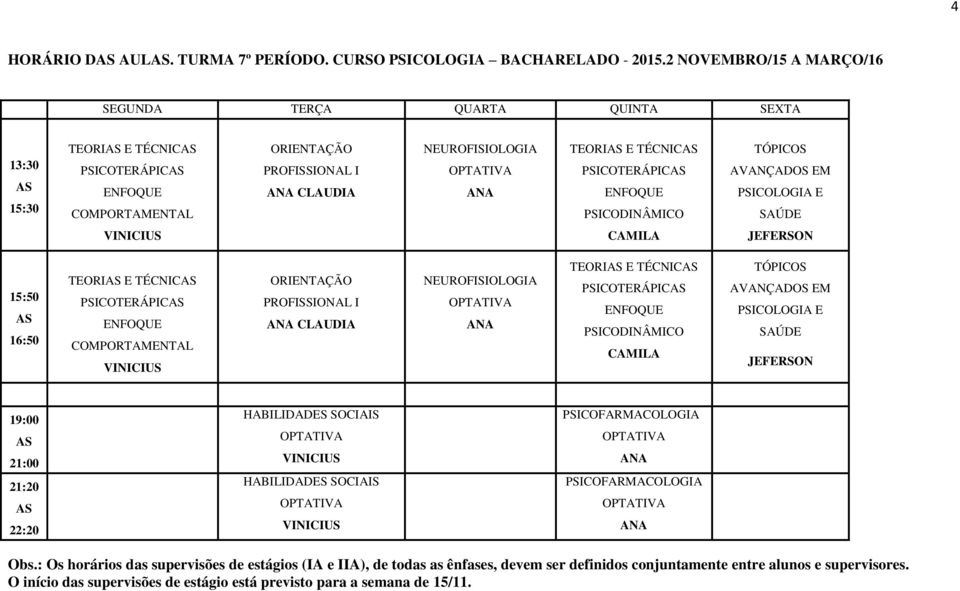 SAÚDE TEORI E TÉCNIC PSICOTERÁPIC ORIENTAÇÃO PROFISSIONAL I CLAUDIA TEORI E TÉCNIC PSICOTERÁPIC TÓPICOS AVANÇADOS EM SAÚDE Obs.