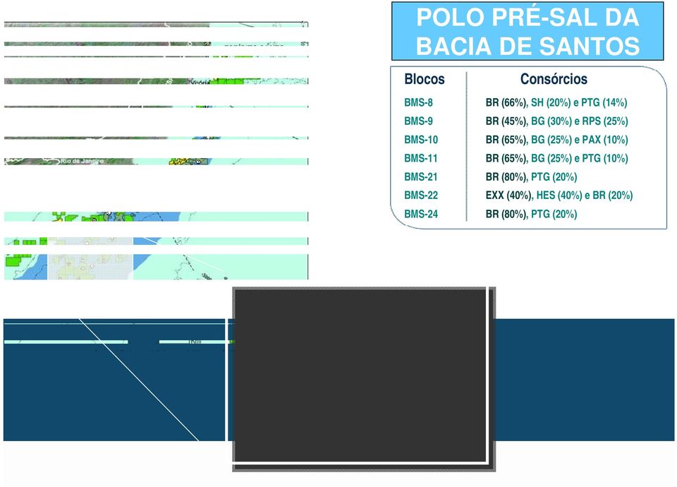 (25%) e PAX (10%) BR (65%), BG (25%) e PTG (10%) BR (80%), PTG (20%) EXX (40%), HES