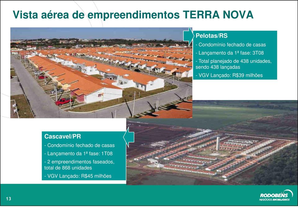 Lançado: R$39 milhões Cascavel/PR - Condomínio fechado de casas - Lançamento da 1ª