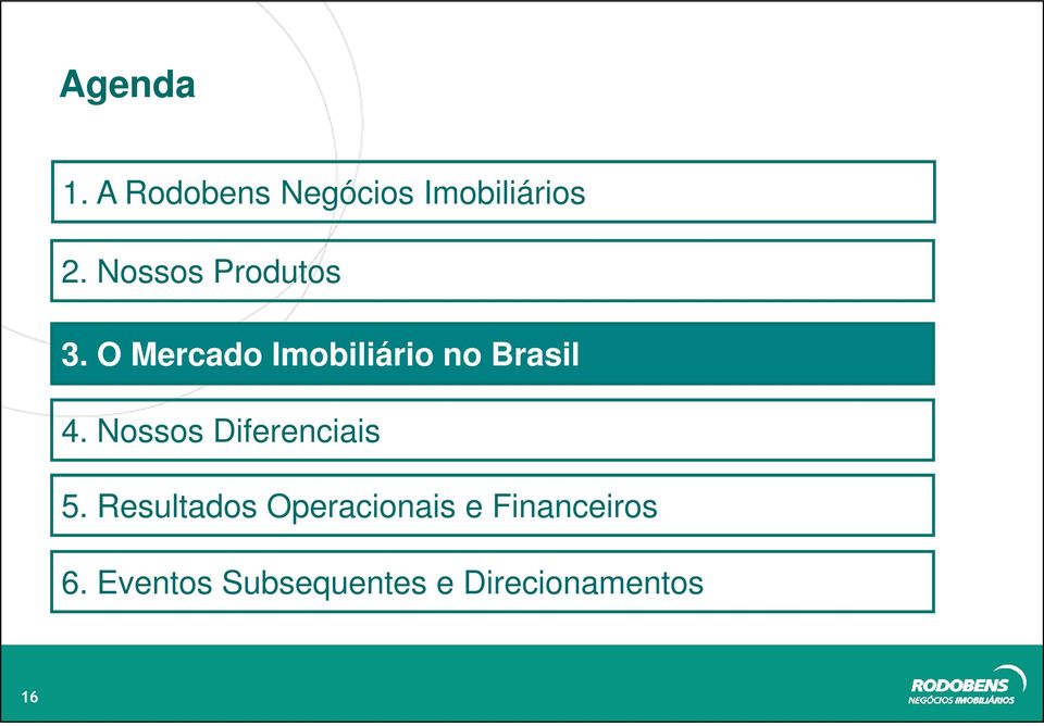 O Mercado Imobiliário no Brasil 4.