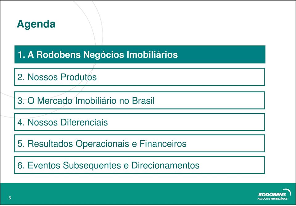 O Mercado Imobiliário no Brasil 4.