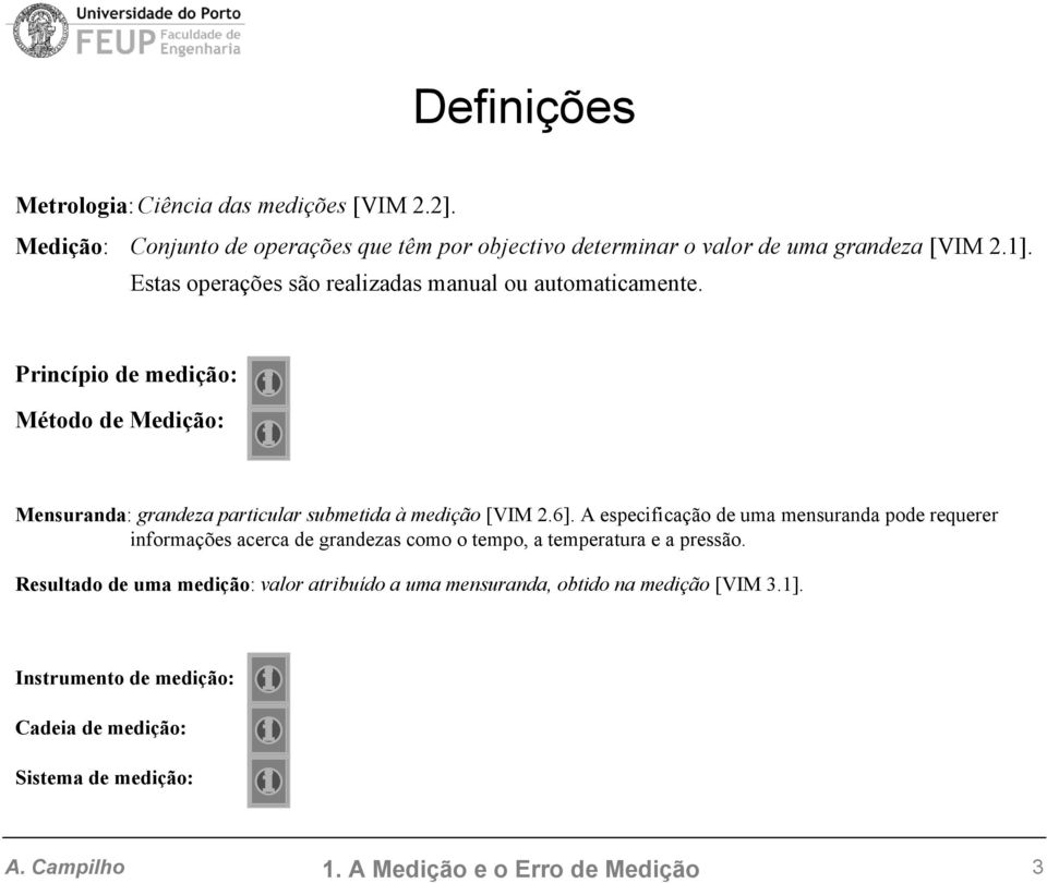 6]. A especfcação de uma mesurada pode requerer formações acerca de gradezas como o tempo, a temperatura e a pressão.