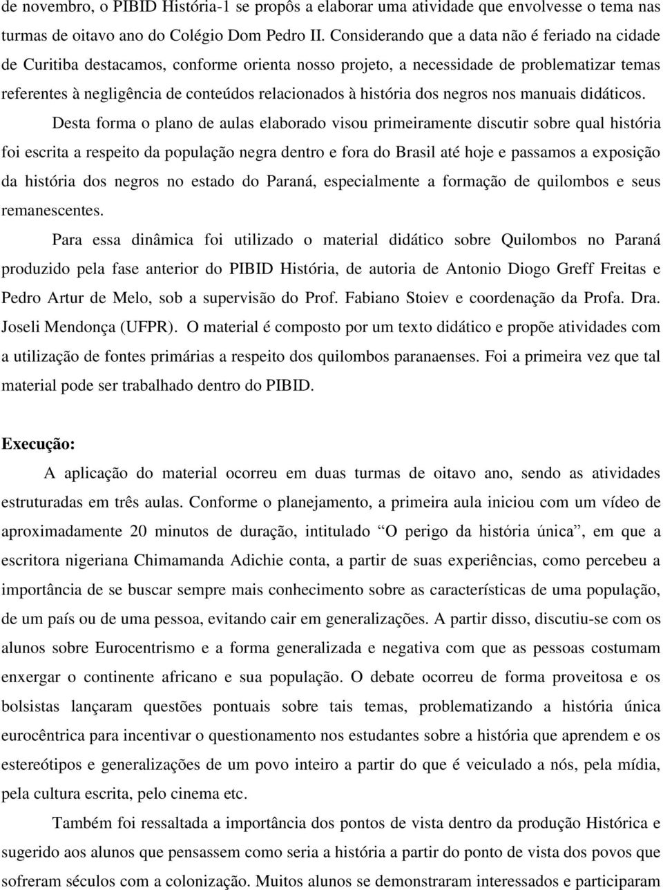 história dos negros nos manuais didáticos.