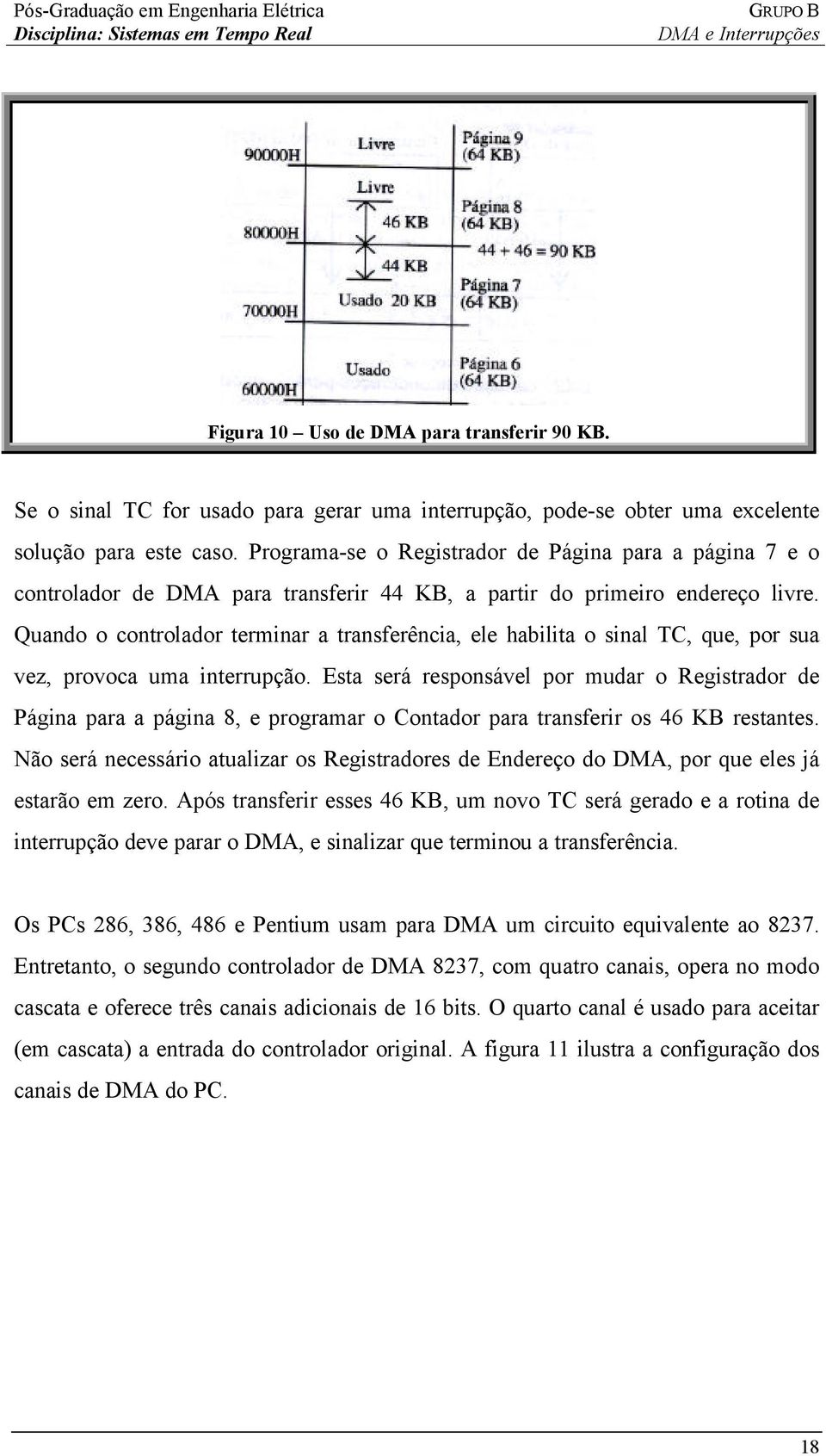 Quando o controlador terminar a transferência, ele habilita o sinal TC, que, por sua vez, provoca uma interrupção.