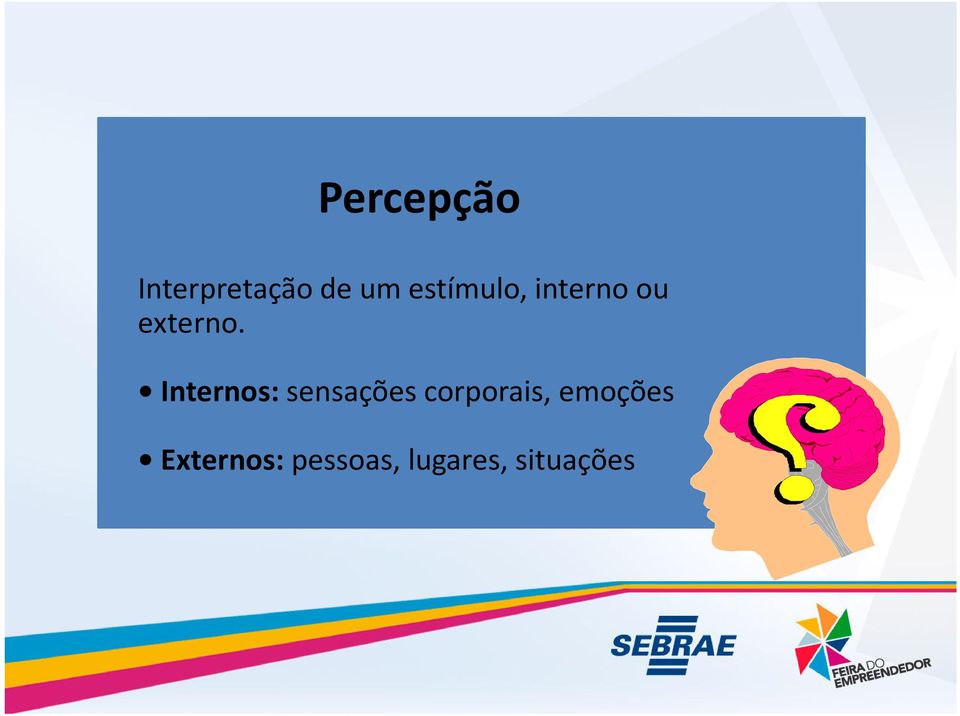 Internos: sensações corporais,