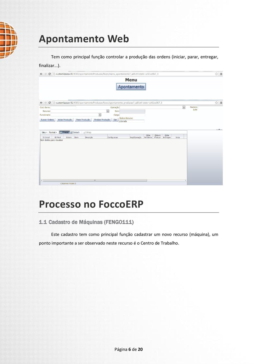 Processo no FoccoERP 1.