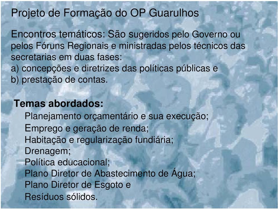 prestação de contas.