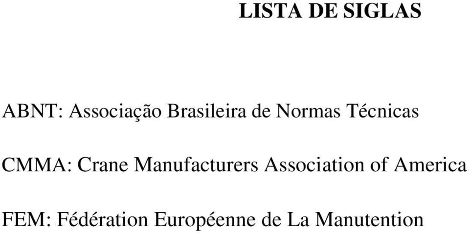 Crane Manufacturers Association of