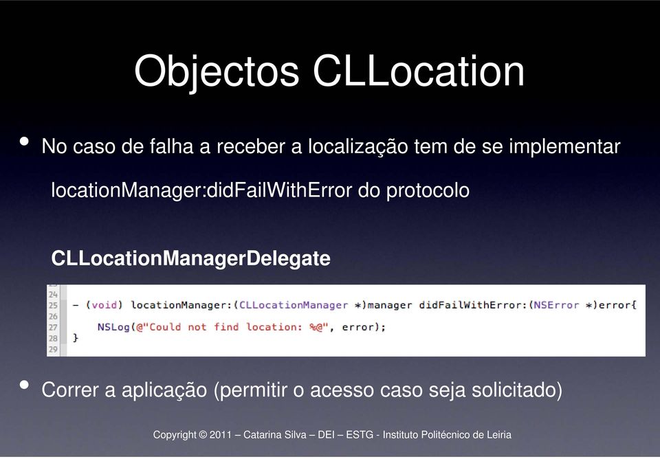 locationmanager:didfailwitherror do protocolo