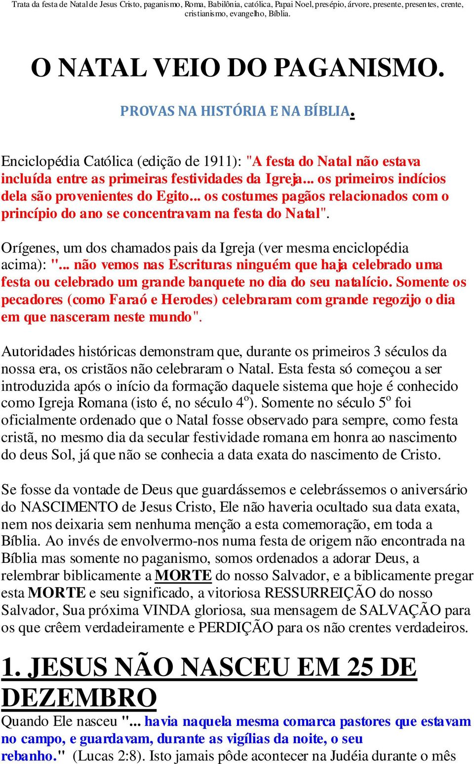 O NATAL VEIO DO PAGANISMO. - PDF Free Download