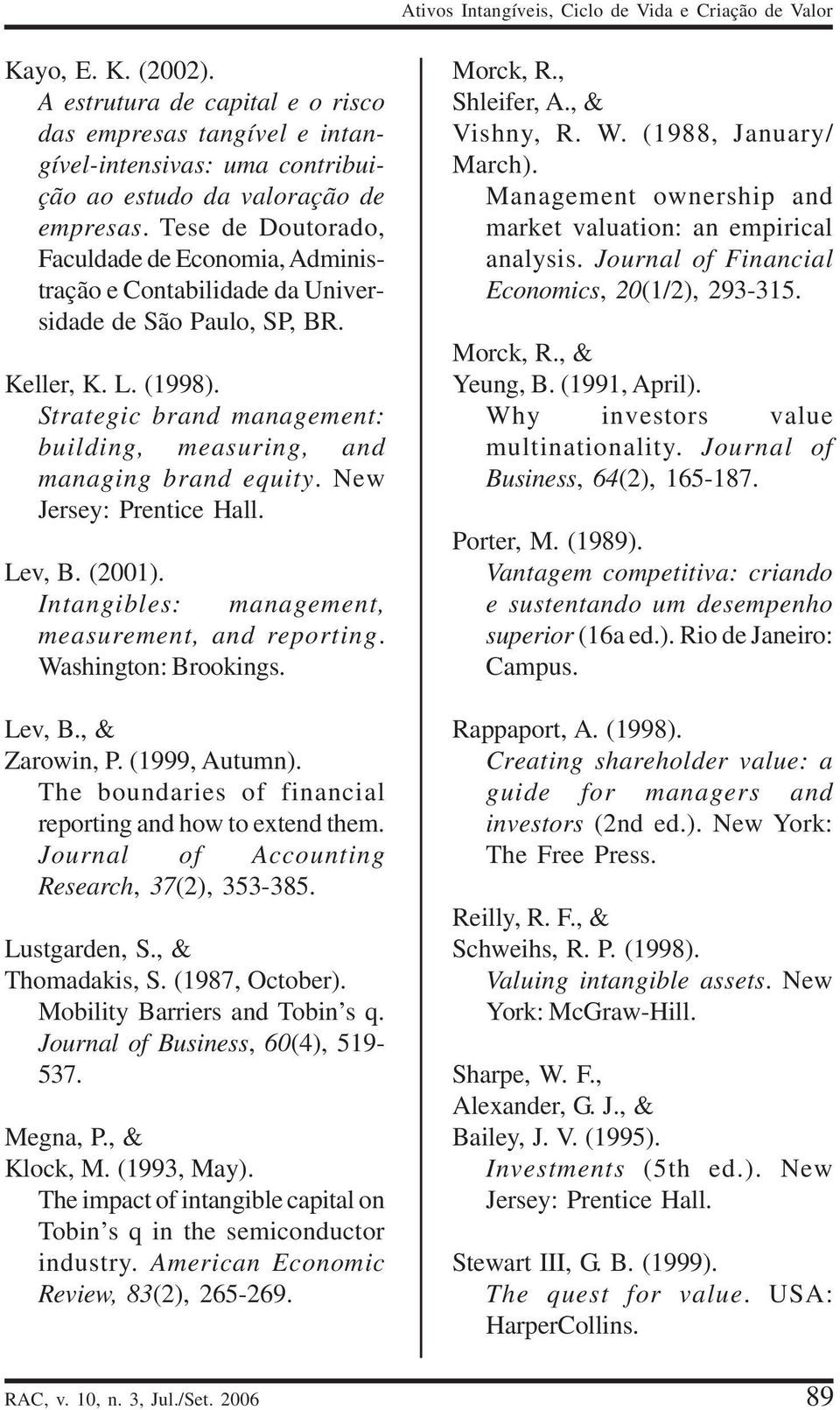 Tese de Doutorado, Faculdade de Economia, Administração e Contabilidade da Universidade de São Paulo, SP, BR. Keller, K. L. (1998).