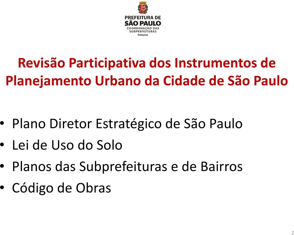 Diretor Estratégico de São Paulo Lei de Uso do