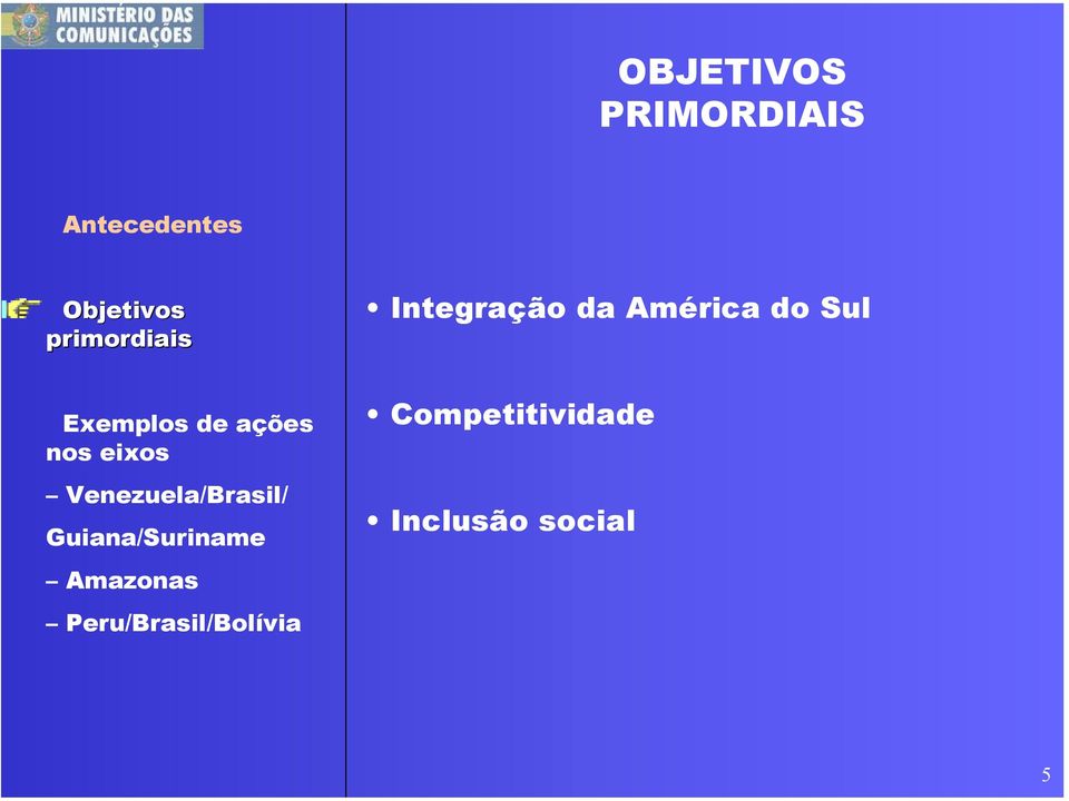 Integração da