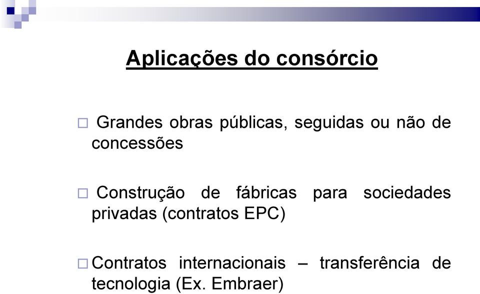 fábricas para sociedades privadas (contratos EPC)