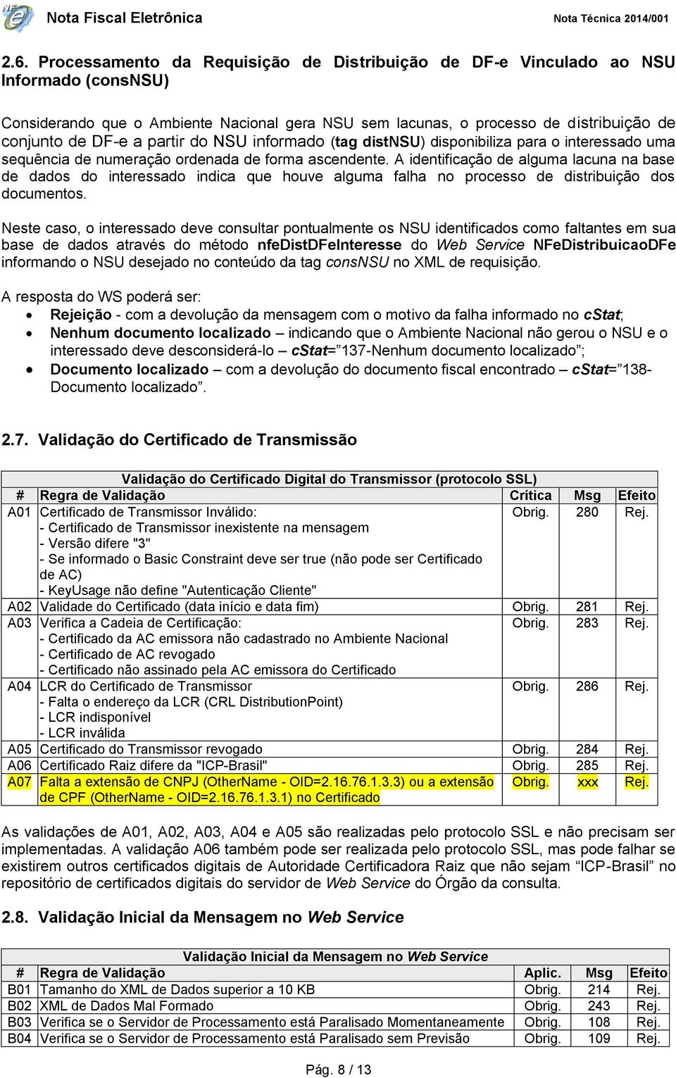 A identificação de alguma lacuna na base de dados do interessado indica que houve alguma falha no processo de distribuição dos documentos.