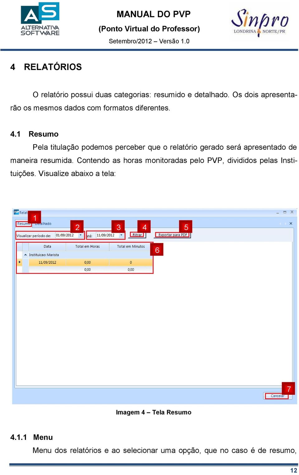 1 Resumo Pela titulação podemos perceber que o relatório gerado será apresentado de maneira resumida.