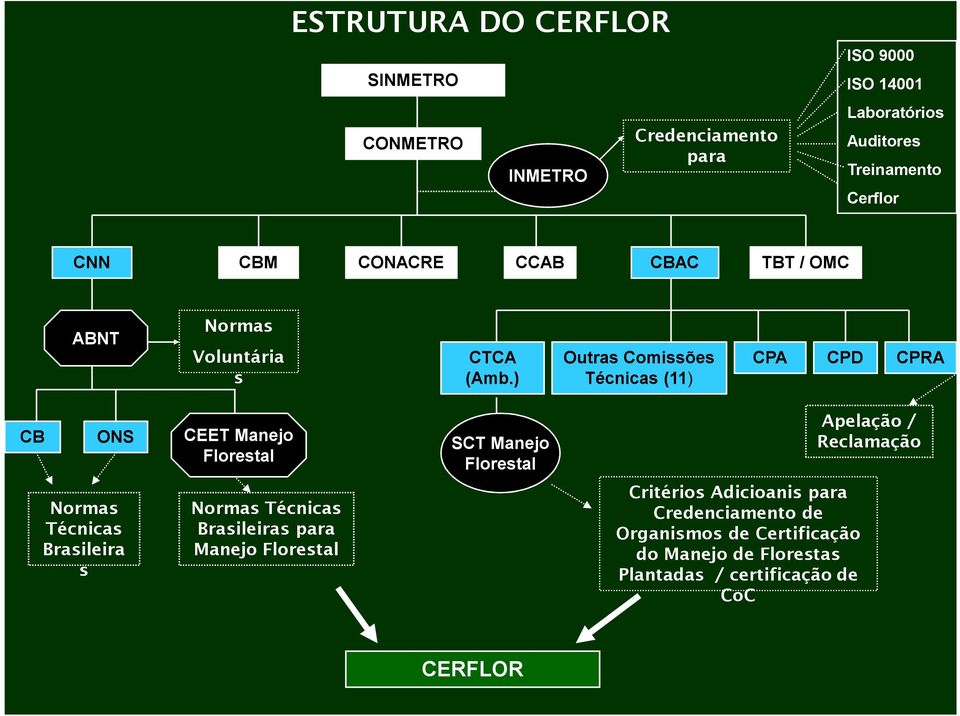 ) Técnicas (11) CPRA CB ONS CEET Manejo Florestal SCT Manejo Florestal Apelação / Reclamação Normas Técnicas Brasileira s Normas