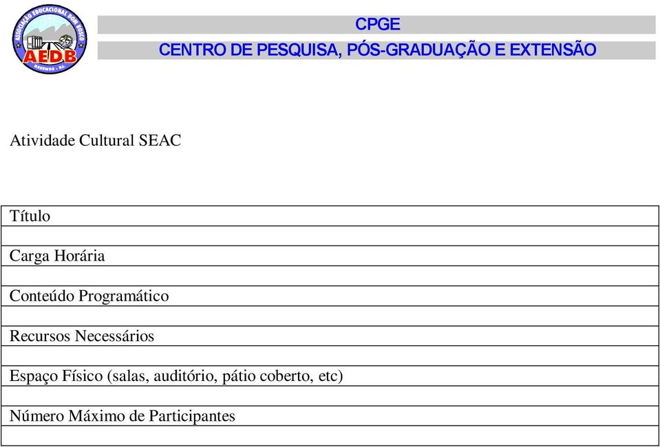 Necessários Espaço Físico (salas,