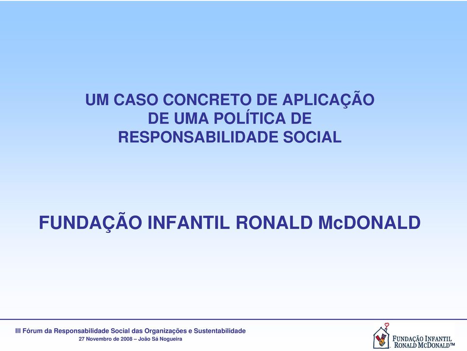 DE RESPONSABILIDADE SOCIAL