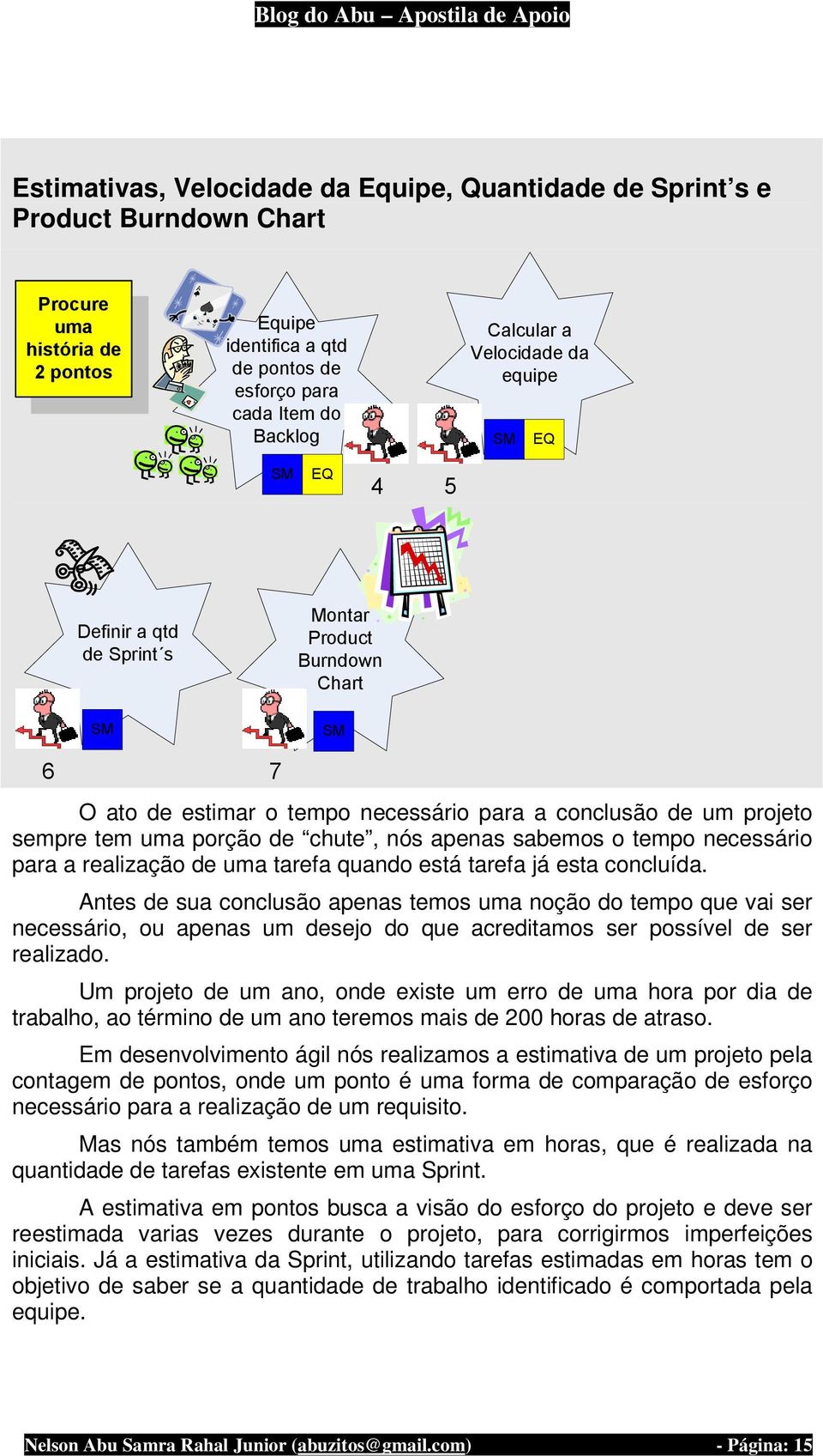 chute, nós apenas sabemos o tempo necessário para a realização de uma tarefa quando está tarefa já esta concluída.