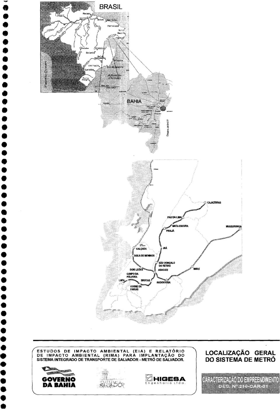 ~~~~~~~~~~~~~~~~~~~AOA~j DA~~~ A (RIMA) PAR IMPLANTAÇÃ DO ~ ~ CALADNIAÁ M (ESTUDOS DE IMPACTO