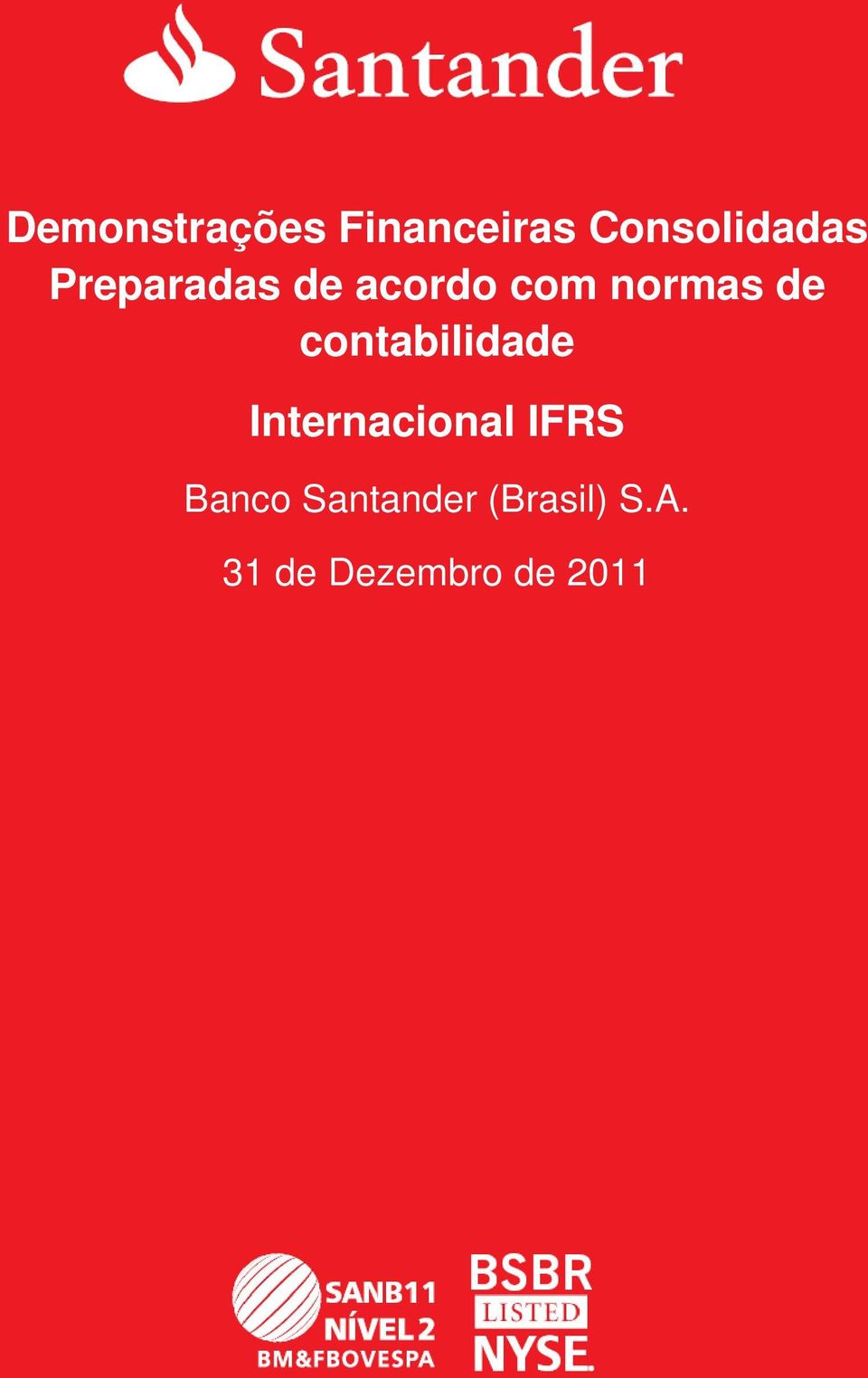 contabilidade Internacional IFRS Banco