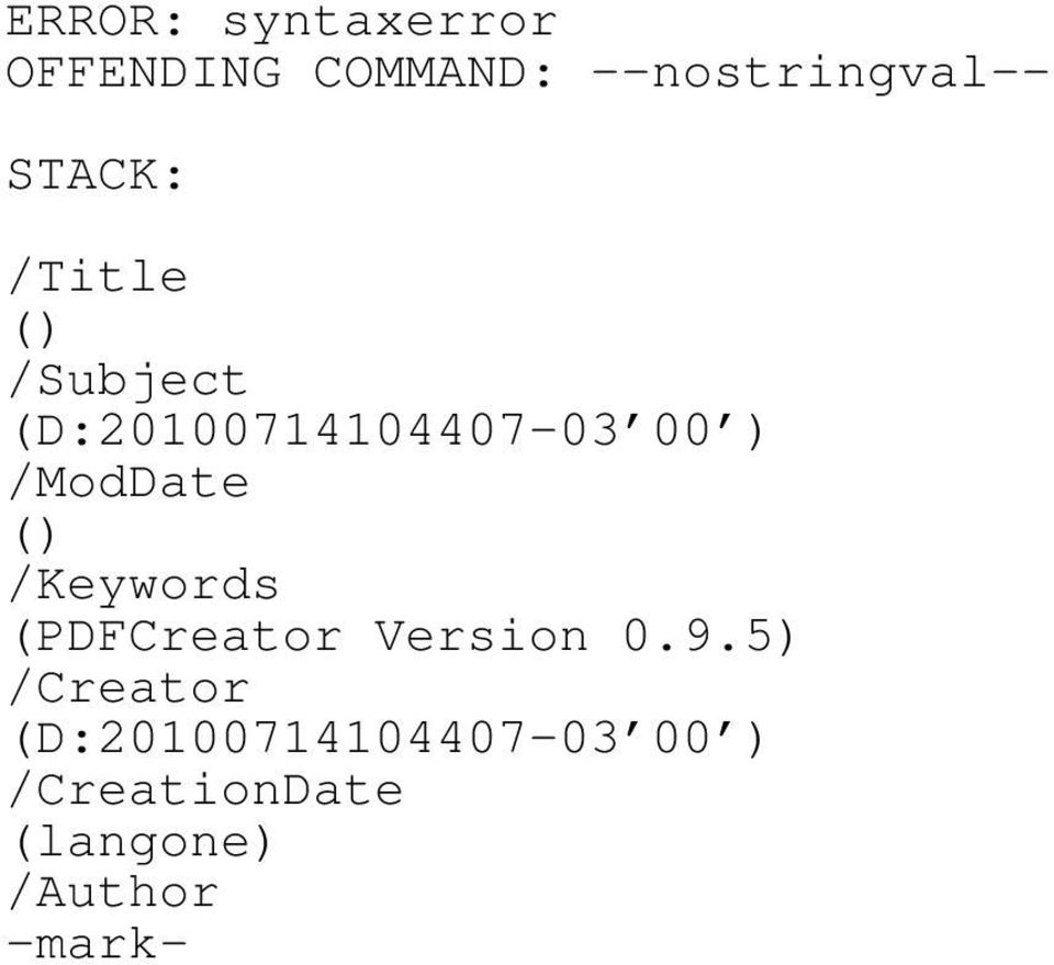 /ModDate () /Keywords (PDFCreator Version 0.9.