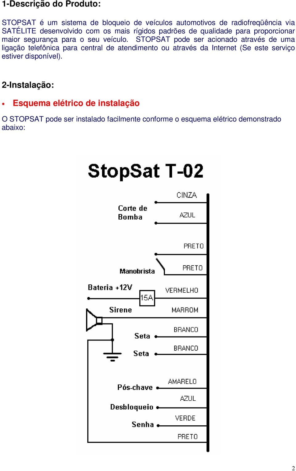 STOPSAT pode ser acionado através de uma ligação telefônica para central de atendimento ou através da Internet (Se este