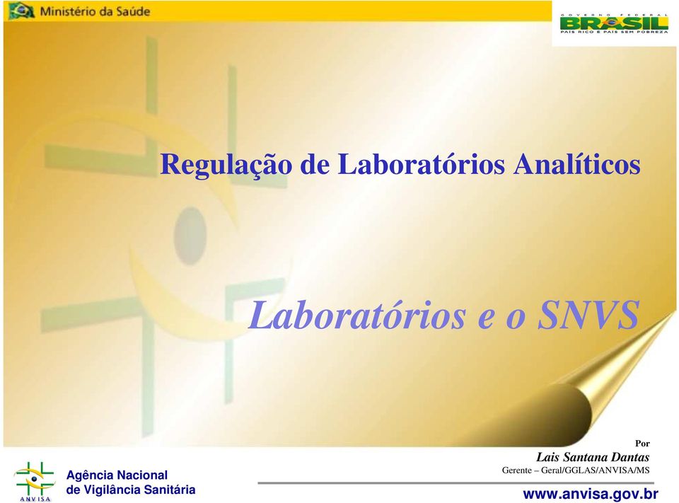 Laboratórios e o SNVS