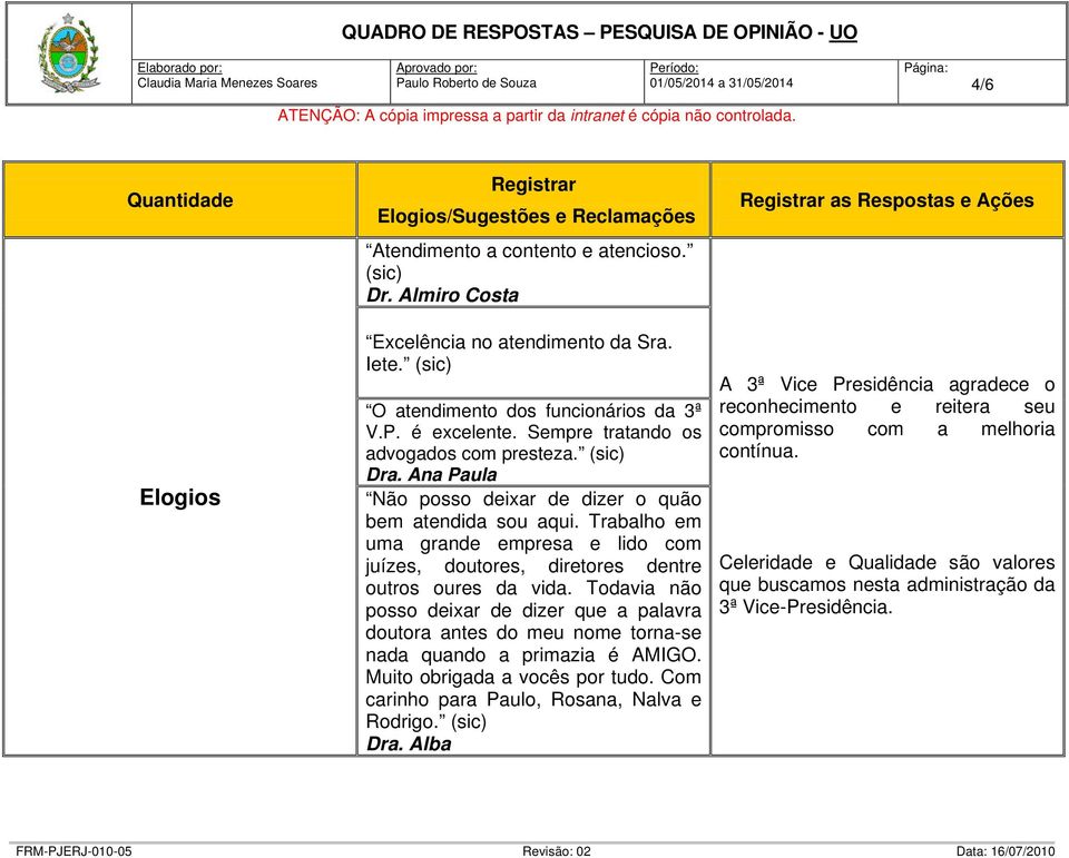 Trabalho em uma grande empresa e lido com juízes, doutores, diretores dentre outros oures da vida.