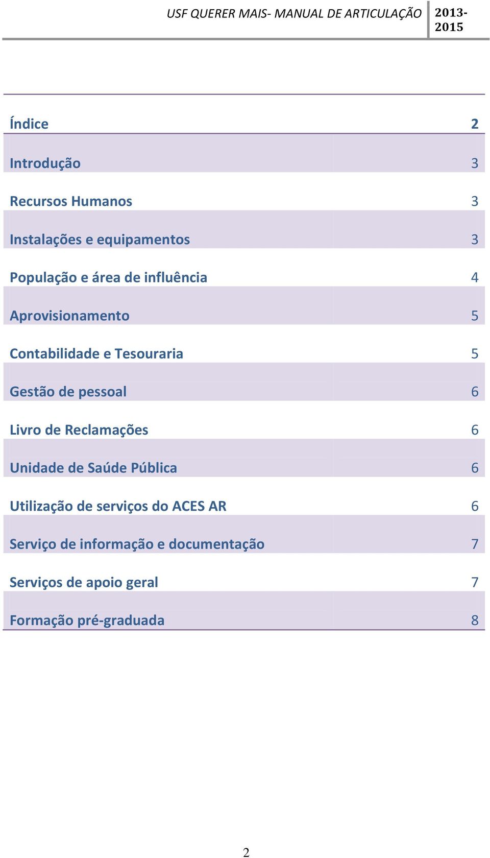 Livro de Reclamações 6 Unidade de Saúde Pública 6 Utilização de serviços do ACES AR 6