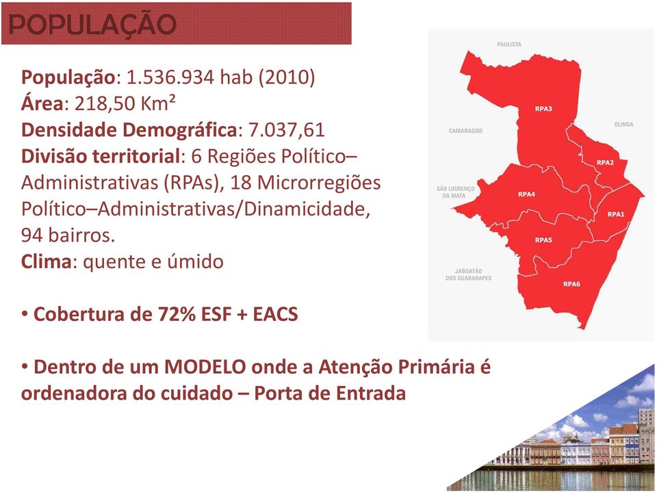 Político Administrativas/Dinamicidade, 94 bairros.
