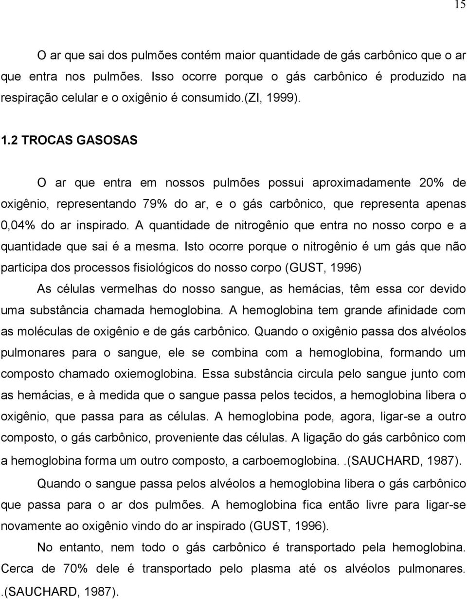 A quantidade de nitrogênio que entra no nosso corpo e a quantidade que sai é a mesma.